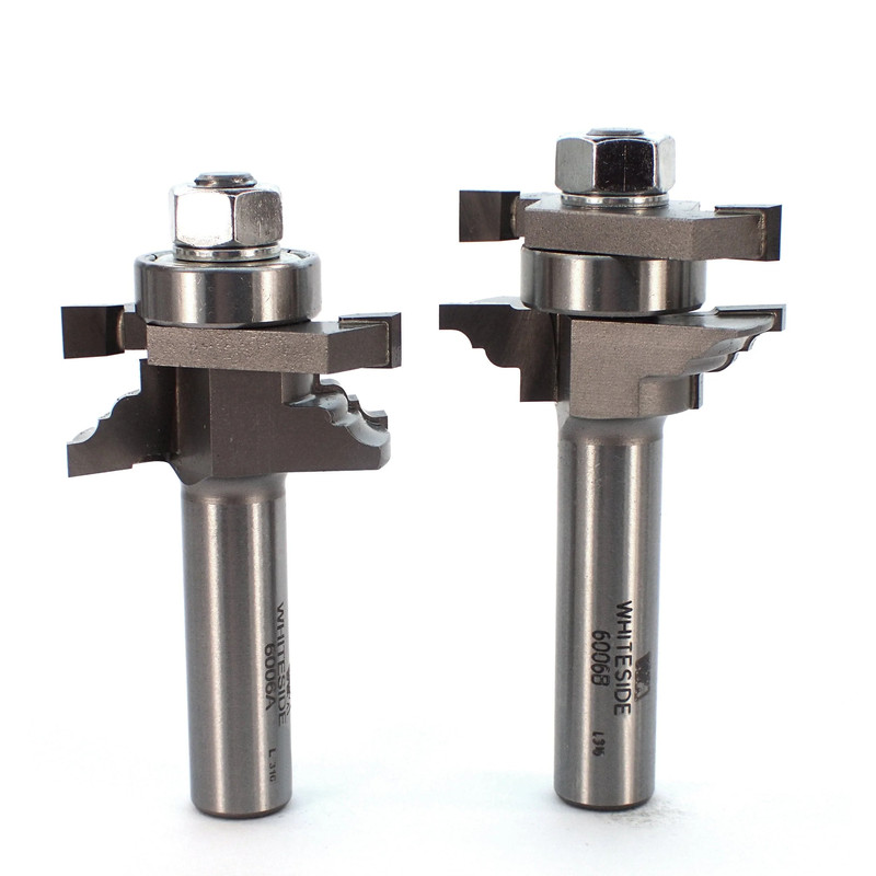 Classical Stile and Rail Door Router Bit Set - 1/2" SH - 1-5/8" OD x 7/8" - 2 Piece